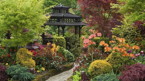 Японский сад цветов