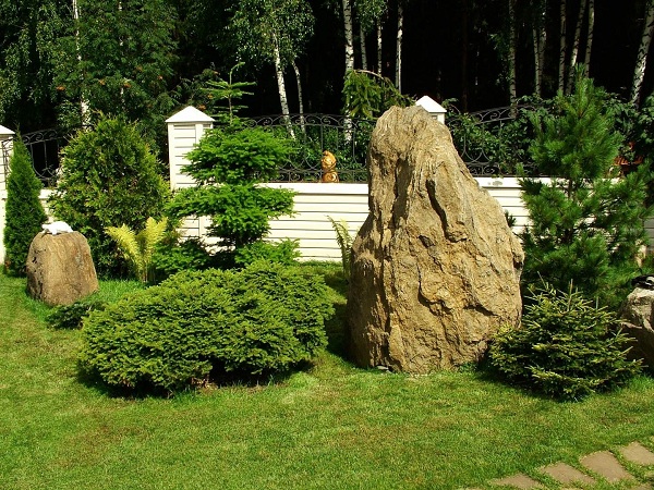 Декоративный камень в ландшафтном дизайне: фото